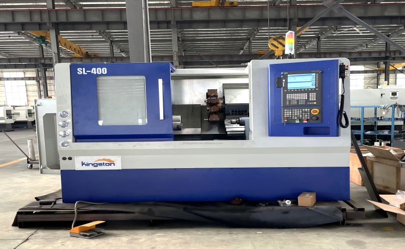 Hassas Seri Üretim için Yüksek Rijitliğe Sahip Eğimli Yataklı CNC Torna Tezgahı