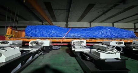 CKY61125-4000 Ağır Hizmet Tipi CNC Eğimli Yataklı Torna Sevkiyatı